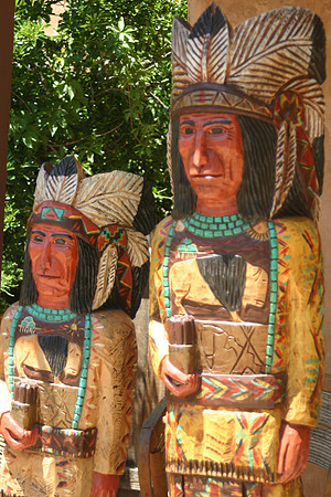 Cigar store chiefs. Santa Fe, NM