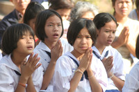 Children praying. Thailand