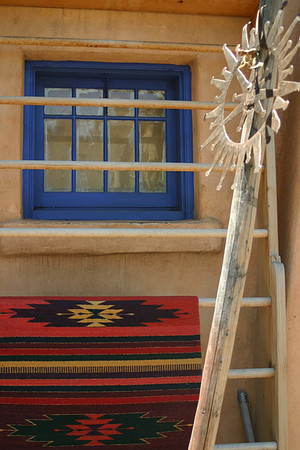 Blanket under the window, Taos, NM